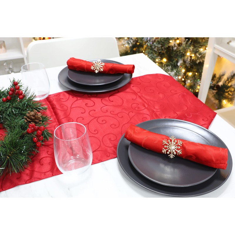 Christmas Concepts® Set of 4 Gold Napkin Rings – Luxury