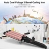 DAN Technology 3 Barrel Curling Iron Hair Crimper for Women,