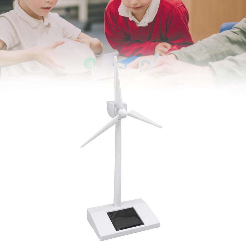 VBESTLIFE Mini Solar Windmill Toy, Educational Science Teaching Desk Windmill