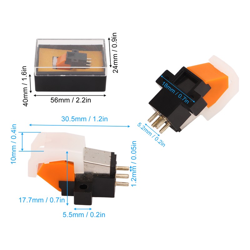 DJ Turntable Cartridge Metal Plastic High Fidelity Metal Plastic Phono