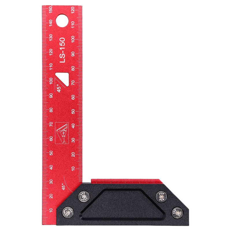 Aluminum Framing Woodworking Squares High Accuracy L Scribing Ruler with