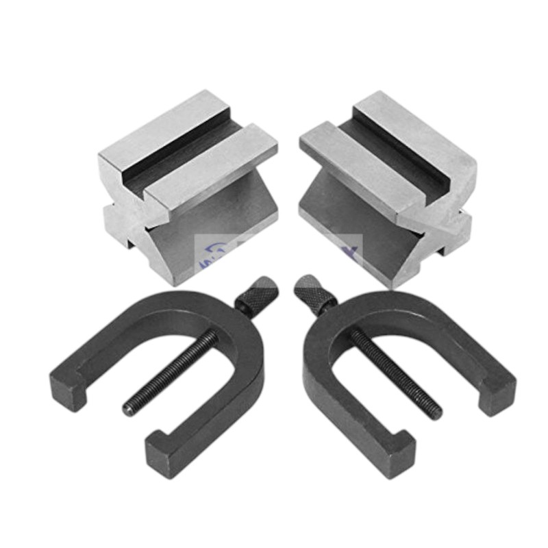 Precision Engineers V-Blocks with Clamp Set – Matched Pair V
