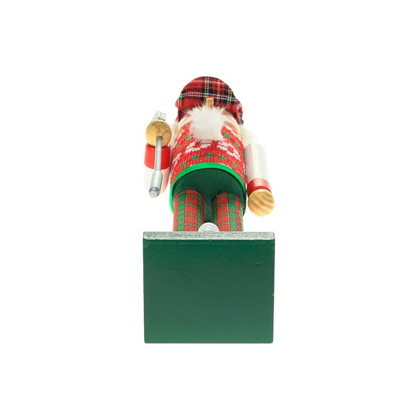 Kurt S. Adler 15-Inch Red and Green Golfer Nutcracker, Multi