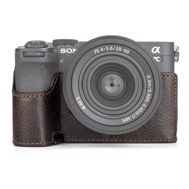 MUZIRI KINOKOO Alpha 7C II Case, Retro Style Genuine Leather