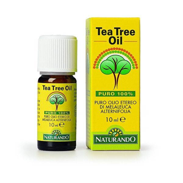 Naturando Tea Tree Oil 10 ML Puro Olio Etereo 100% di Melaleuca Alternifolia