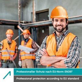 ACE Patera Construction Helmet - Robust Protective Helmet for Construction and Industry - EN 397 - with Adjustable Ventilation - Orange