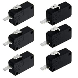 3 Packs SZM-V16-FD-62 & D3V-16G-3C25 Microwave Door Switch Kits Compatible with LG GE Microwave WB24X829 WB24X830,Terminal Width 3/16''