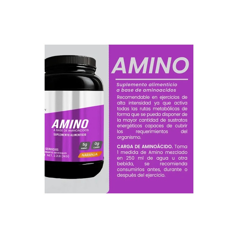 Aminoácidos En Polvo Psn 1kg Varios Sabores 200servs