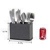 LITAHAO Silverware Organizer,Kitchen Utensil Holder for Counter,Stainless Steel Utensil Caddy,Flatware