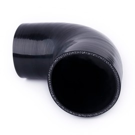 OHOB-COOL - Manguera de acoplamiento de silicona con codo de 90 grados de identificación de 3 pulgadas, longitud: 4 pulgadas, turbo/intercooler/acoplador de tubería de admisión reforzado de 4 capas,