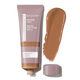 Revlon Illuminance Tinted Serum Triple Hyaluronic Acid Foundation Serum Unifies Skin Tone, Brightens & Moisturizes All Day SPF 15, 505 Rich Sand, 1 Ounce