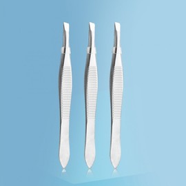 Stainless Steel Eyebrow Tweezer Slanted 36ea