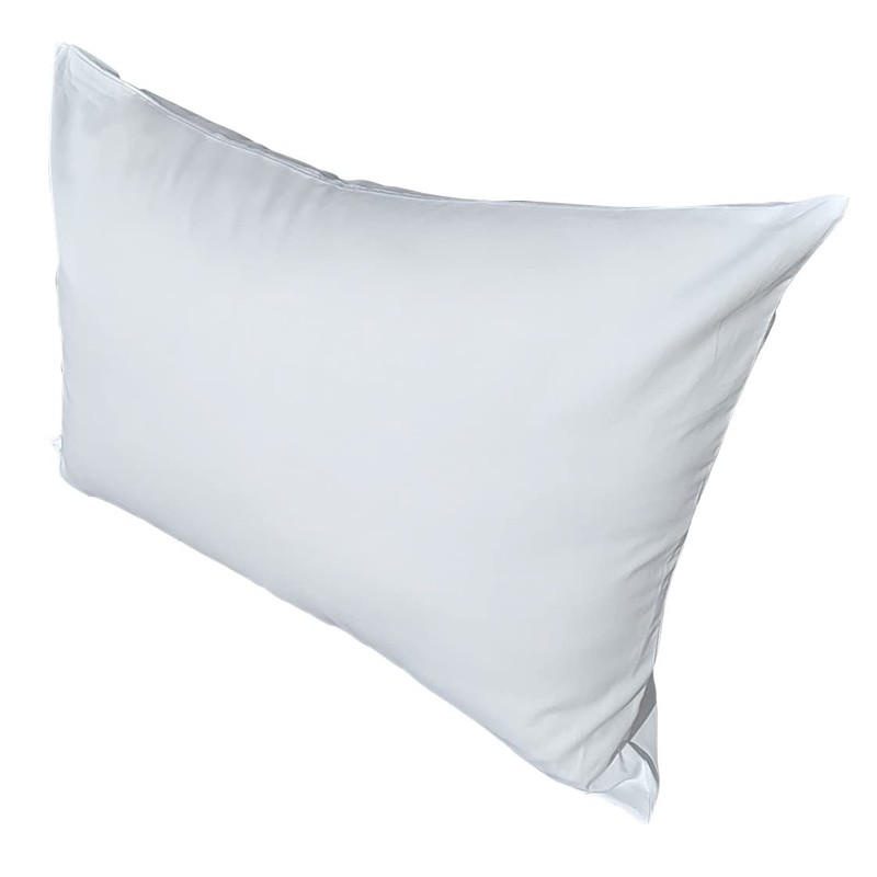 Pillowcase 35 50 Zipper Made in Japan Cotton Solid White