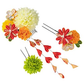 Hair Ornaments, Comb/U - Pin Set, Mum -