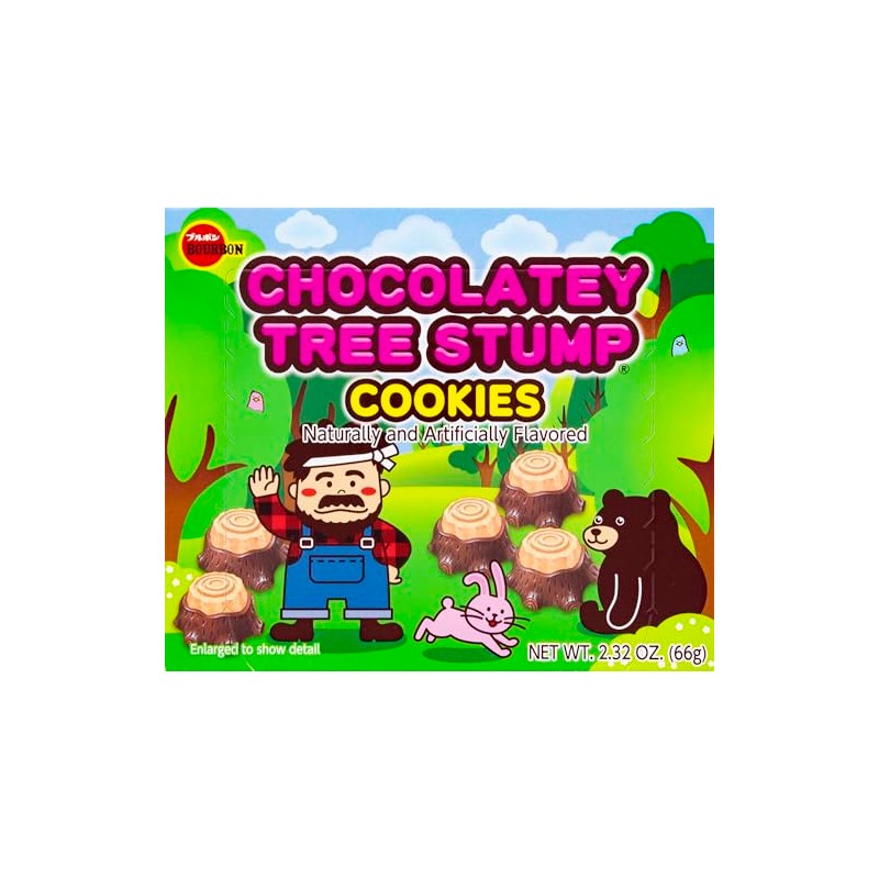 Bourbon chocolatey Tree Stump Cookies 2.32 oz