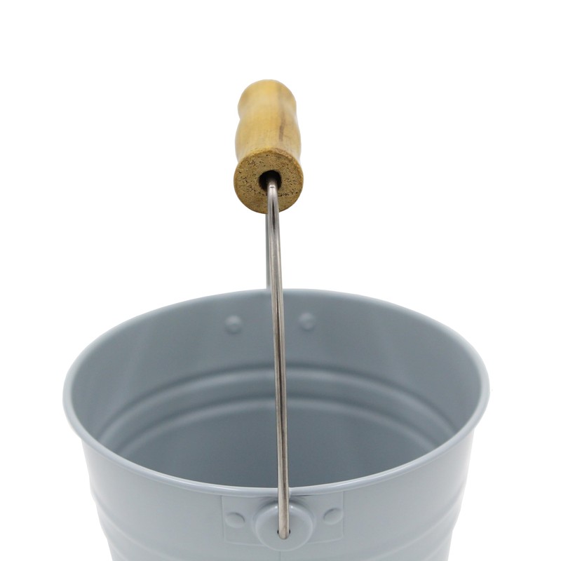 Small Metal Bucket/Pail Montessori Practical Life Material (Blue Ash)