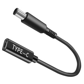 19.5V DC 7.4x5.0mm Adapter Cable, Male to DC Female 12V 19V 20V Adapter, PD USB-C to 7.4x5.0mm Adapter Adapter Made for Dell Latitude Laptop Series