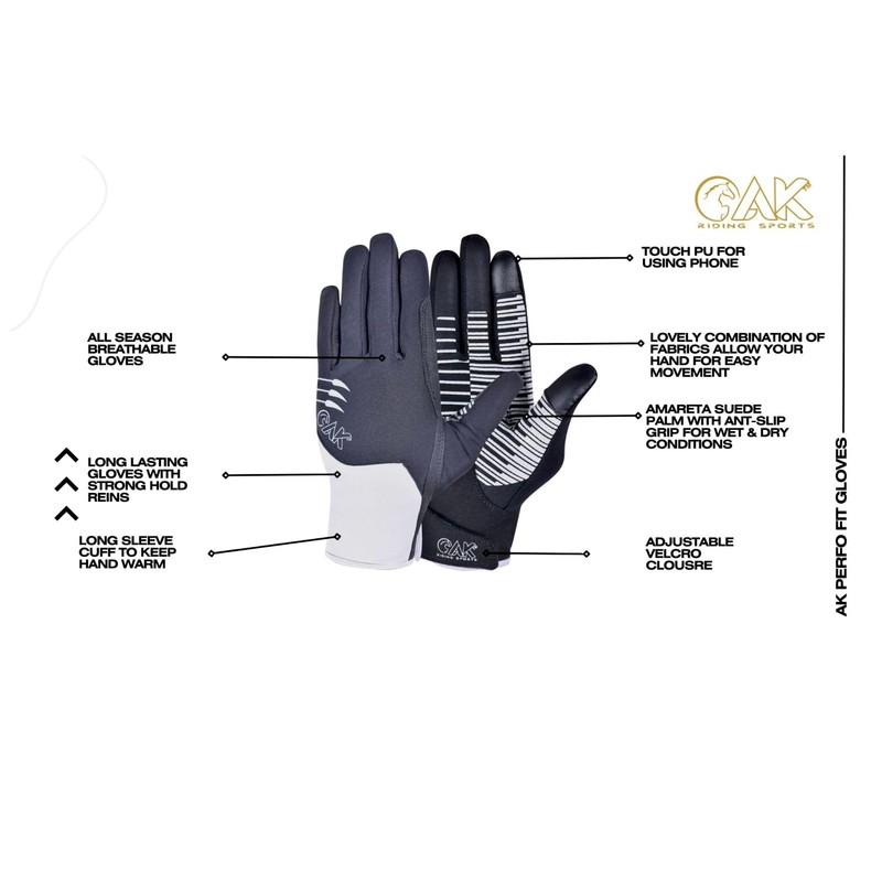 AK Equestrian Perfo Fit Amareta Suede Horse Riding All Season
