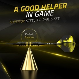 Wefely Darts Professional Pro Metal Plastic Darts' Soft Tips 6 Pcs 18 Gram Darts Set for Electronic Dartboard