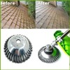 6/8" Weed Brush Steel Wire Trimmer Wheel Garden Lawnmower Head