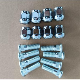 WANTONE RACING Front Rear Wheel Studs Bolt 90113-SM1-005 & Lug Nut 90307-MCA-000 Replacement for 2019-2024 Honda Pioneer 700 1000 Talon 1000X 1000R UTV