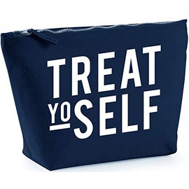Hippowarehouse Treat Yo Self printed make up cosmetic wash bag 18x19x9cm