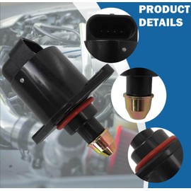 Idle Air Control Valve Sensor, Throttle Response Controller, Stepper Motor IAC Valve #90380 10526, for King Kong Idle Motor, Black by YTXXDEUS