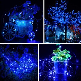 Ligarko Solar Fairy Lights Outdoor, 3 Pack 46Ft 120LED Solar Garden Lights Waterproof, 8 Modes Copper Wire Decorative Solar String Lights for Trees, Garden, Patio, Party(Multi-Coloured) (LI-04)