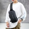 Unisex Classic Password Anti-Theft Chest Bag Simple Fashionable All-Match Messenger
