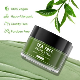 Green Tea Clay Mask | Antioxidant Green Tea Clay Mask with Kaolin & Allantoin | Hydrates and moisturizes, minimizes pores, balances oil production | Suitable for all skin types