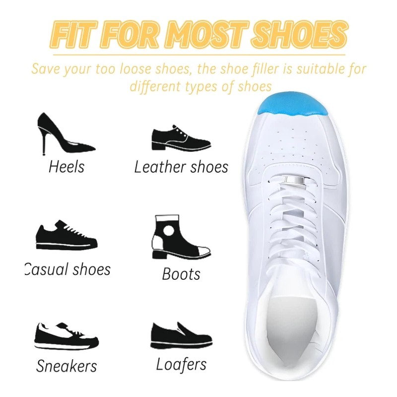 YISYFOOT Shoe Filler for Too Big Shoes, Shoe Inserts to