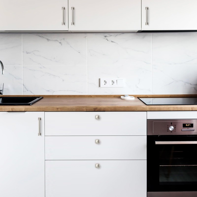 Ravinte Hardware 10 Pack Brushed Nickel Cabinet Knobs Single Hole