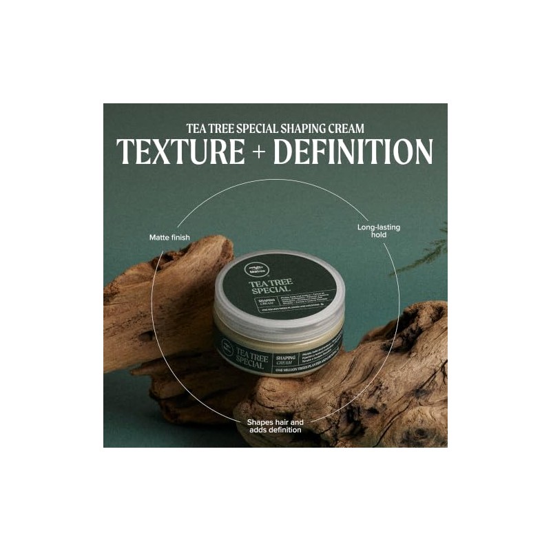 Tea Tree Shaping Cream, Crema para Peinar con Árbol de