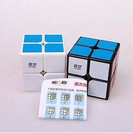 QIYI QIDI 2x2 Cube Puzzle Cube with Stickers - Speedy (Black)