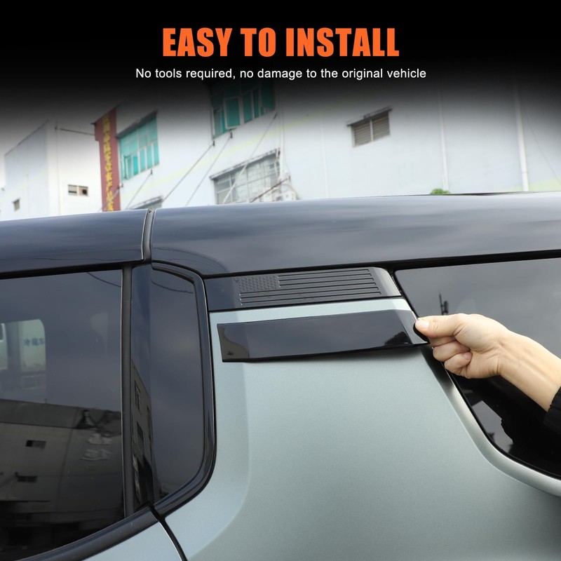 for Hummer EV Accessories Exterior Rear Window C Pillar Molding