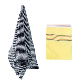 1pc Black Bath Towel, 1pc Shower Gloves, Back Cleaning Towel, Dirt Removing, Exfoliating Handheld Bath Towel, Long Back Rubbing Towel, Bathing Tools, Back Scrubber