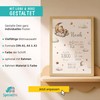 SpecialMe® Baby Poster personalisiert mit Geburtsdaten – Geburtsposter mit Teddybär,