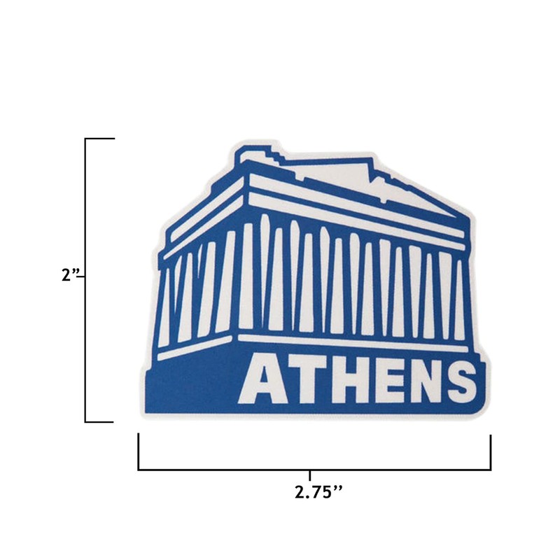 Vagabond Heart Co Athens Greece Vinyl Weatherproof Parthenon Sticker