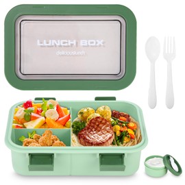 Huifoo Lunch Box Set, 1250 ml Lunch Box with Compartments Children, Adults, Lunch Box, Breakfast Box, Lunch Box, Lunch Box, Lunch Box, Lunch Box, Lunch Box with Cutlery