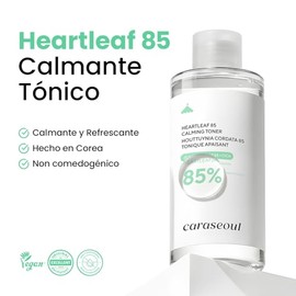 Caraseoul Heartleaf 85 Tónico Facial Calmante e Hidratante | 85% Extracto de Houttuynia Cordata de Jeju,pH Balanceado,para Piel Sensible,Control de Se