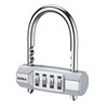ORIA 4-Digit Combination Padlocks with Adjustable Long Shackle, U- Shaped