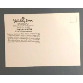 Vintage Holiday Inn (now closed) next to Tropicana Atlantic City Postcard-Unuse