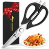Kitchen Scissors, Dismountable, Stainless Steel Poultry Scissors with Non-Slip Handle,