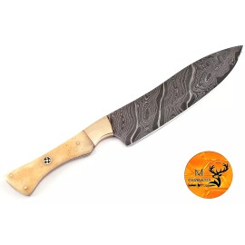 M DAMASCUS CUSTOM MADE HAND FORGED DAMASCUS STEEL KITCHEN CHEF KNIFE 1351