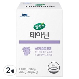 셀렉스 테아닌 스트레스 관리 24g 60정 2개 Selec's Theanine Stress Management 24g 60 Tablets 2 Pack