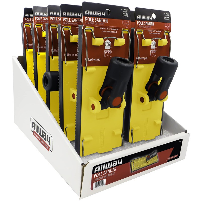 ALLWAY UPS Heavy-Duty Drywall Pole Sander Head with Stainless Steel