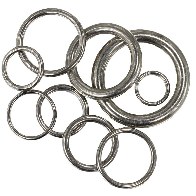 Pack of 5 Rings 4 x 25 mm Welded Polished