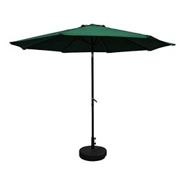 Forest Green Outdoor Patio Umbrella, Size 10-Foot, Uv and Weather-Resistant, Powder-Coated Durable Steel, Rust Resistant, Water Resistant | All Weather Shade, Crank Lift & Tilt, Octagonal Shape