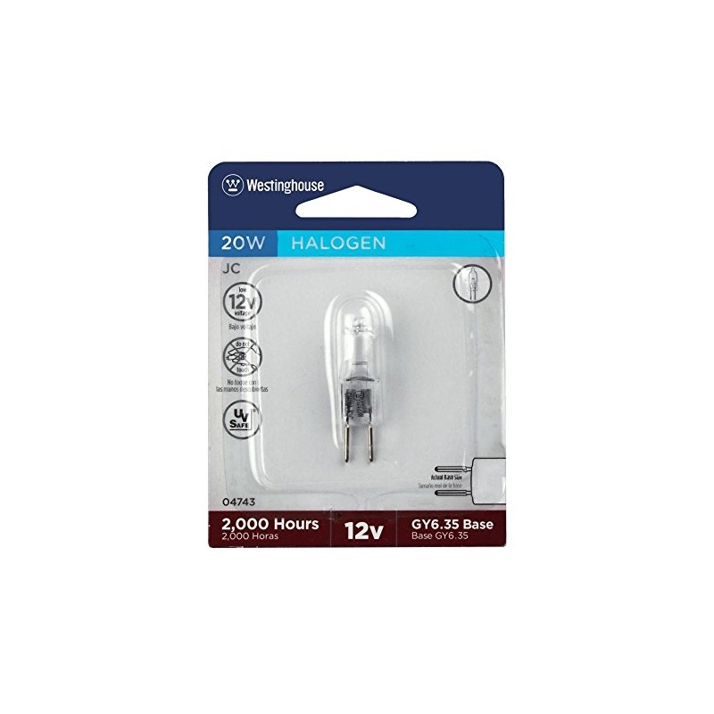 Westinghouse 0474300 20W T4 Jc Single-Ended Halogen Low Voltage Clear