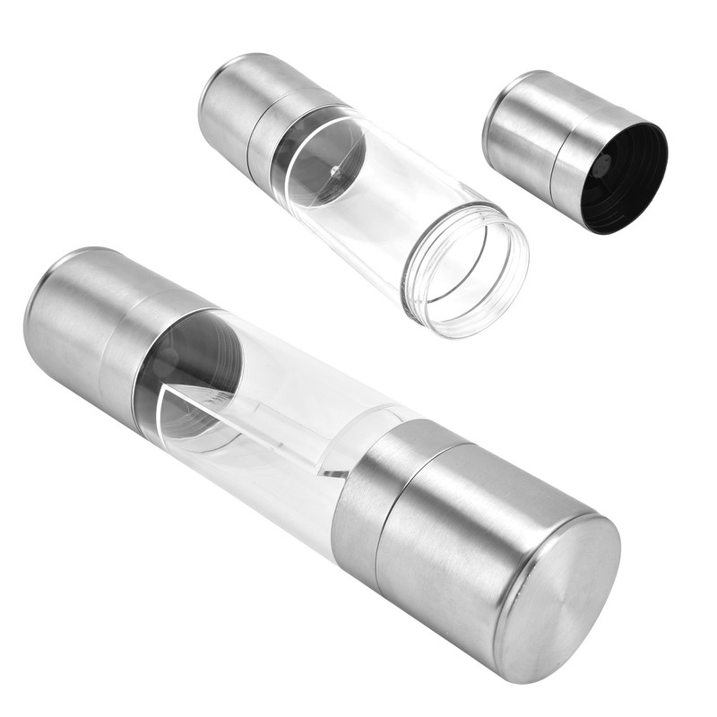 2 in 1 Manual Grinder Stainless Steel Hand Garlic Pepper